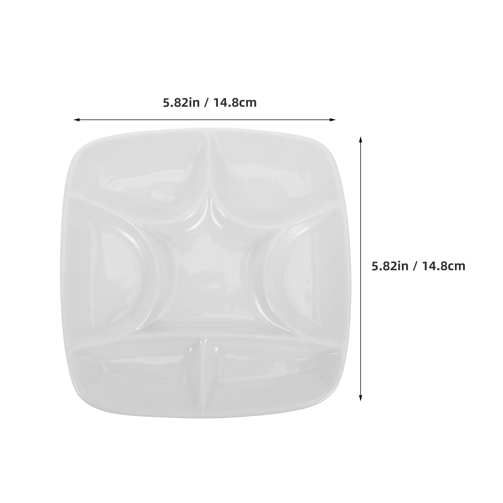 Paleta de cerámica, bandeja mezcladora de porcelana esmaltada de alta calidad para acuarela, pinturas al óleo acrílicas, suministros para artistas, 12 pocillos