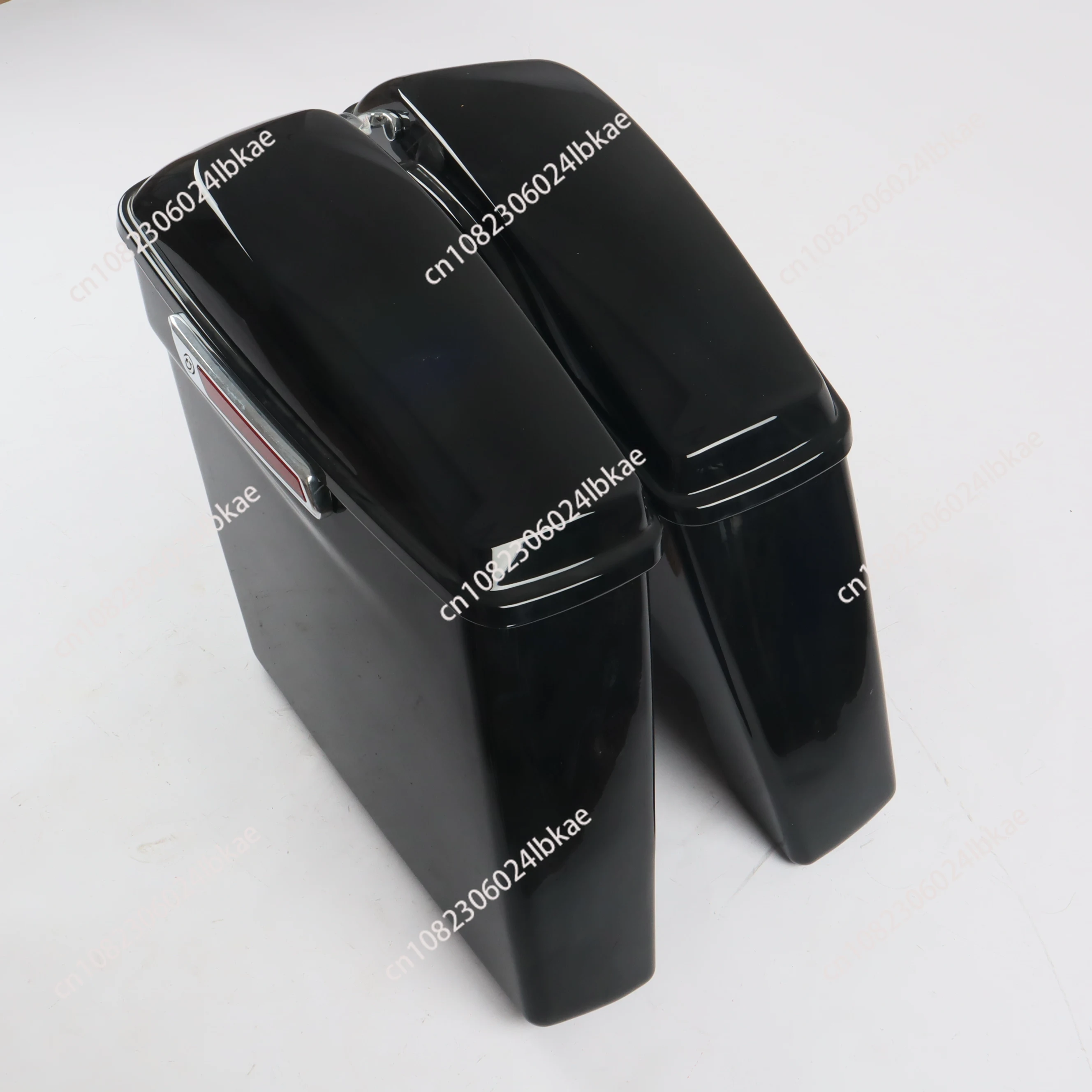 New product vivid black For 2014 Harley-Davidson Touring hard lengthened saddle bag