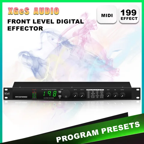 Processador profissional da reverberação DSP de Digitas, multi processador audio do efeito