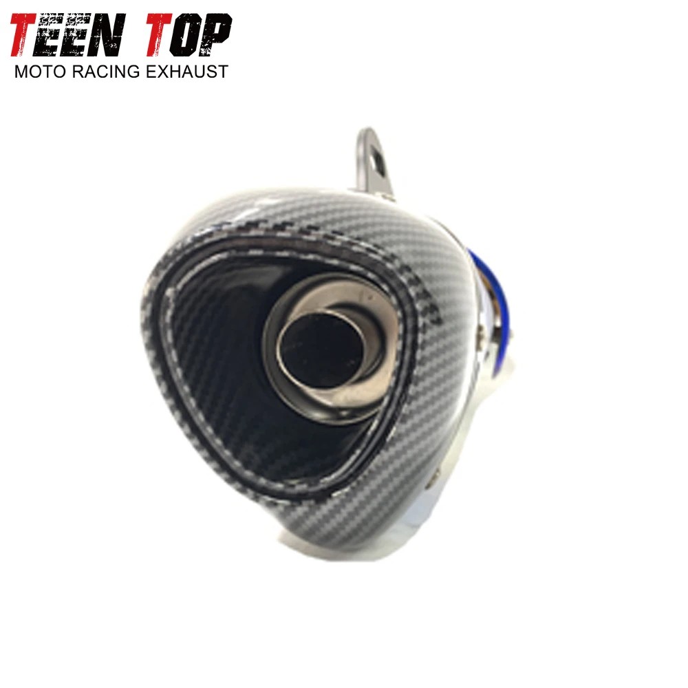 Universal 51mm silenciador do tubo de escape da motocicleta z900 duke 690 790 890 adv escape aço inoxidável moto r1 r6 fz6n cb650r