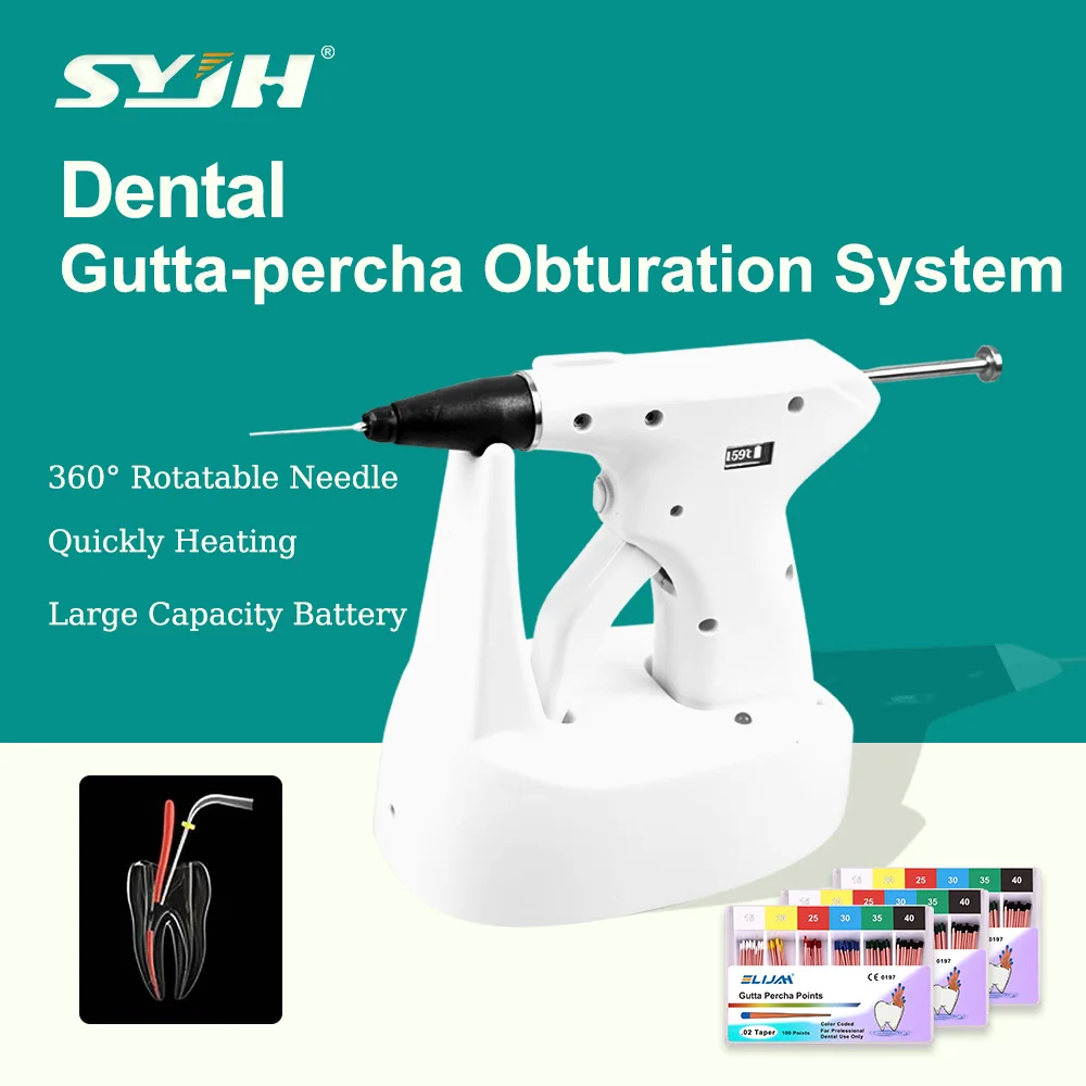 

SYJH 3D Design Filling Wireless Dental Gutta Percha Obturation System 360°rotatod Dentistry Endodontics Heat Gun Tooth Equipment