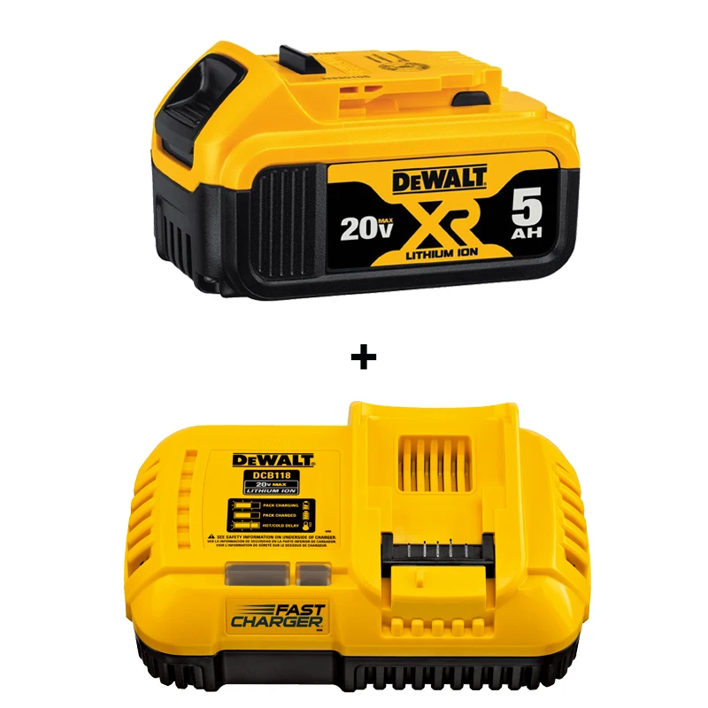 DEWALT Original Lithium Battery Charger XR 18V 20V 4AH 5AH DCB1104 DCB118 Universal Battery Sets