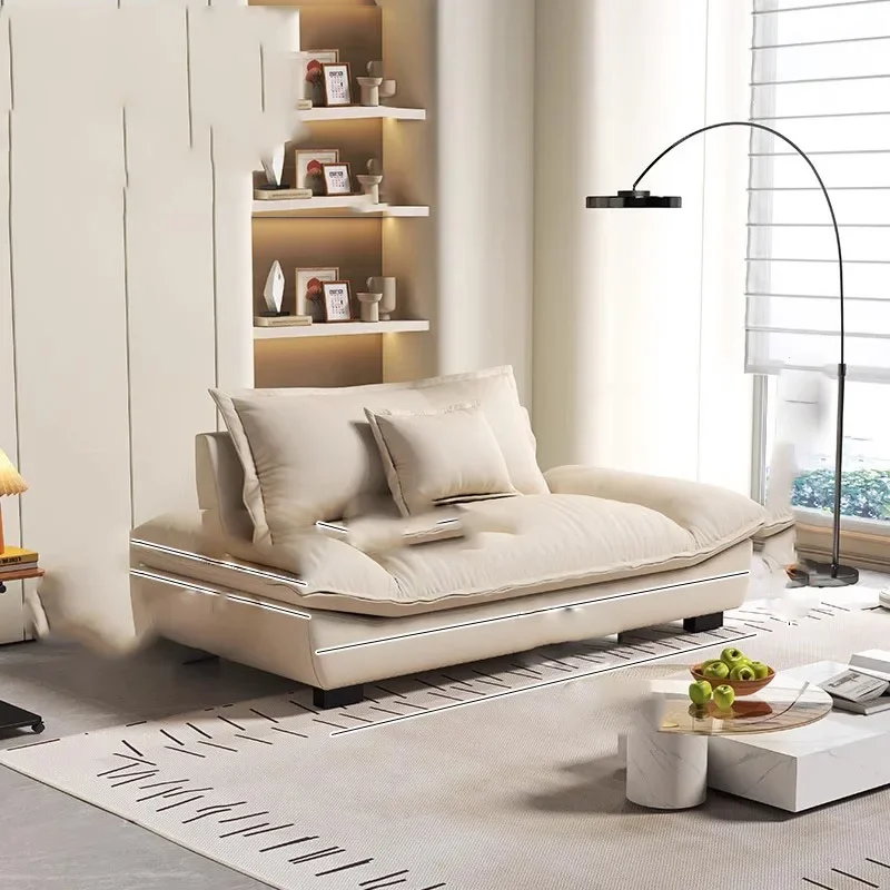 a*-Leather Modern Living Room Sofas Designer Bedroom Relaxing Outdoor Sofa Convertible Human Dog Bed Chinese Style Furniture/.