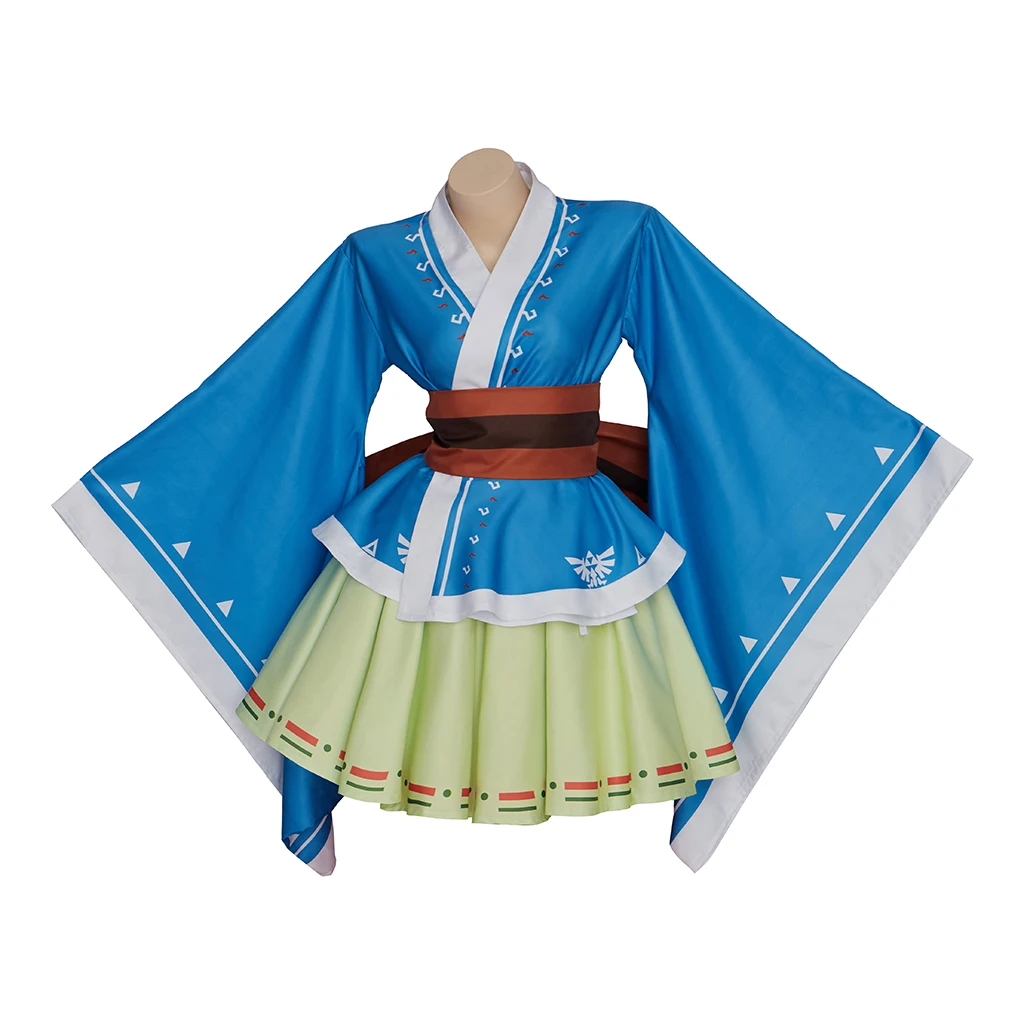 

Link Cosplay Game Costume for Women Fancy Lolita Kimono Dress Suit Halloween Party Christmas Carnival Comic Con Uniform
