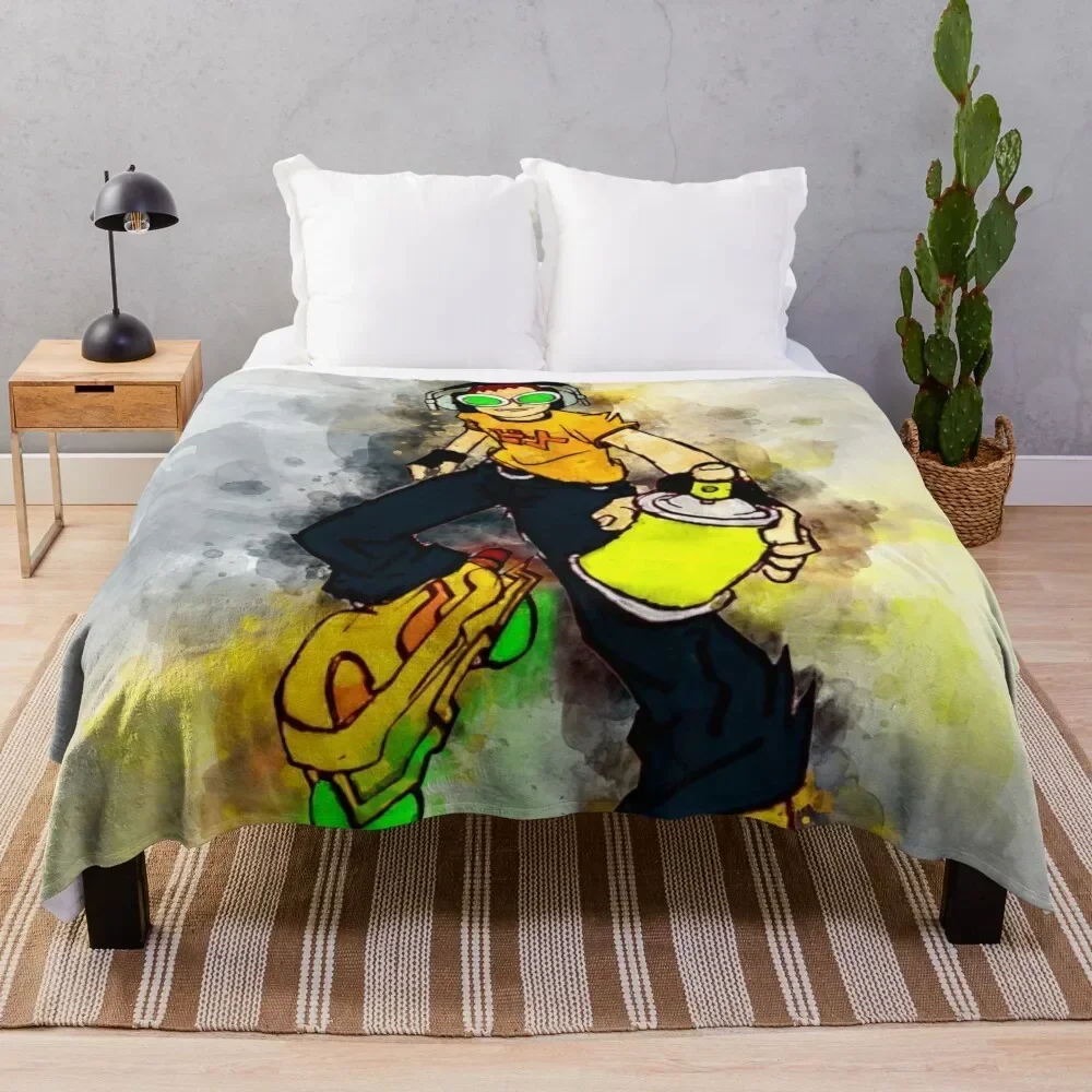 

Jet Set Radio - Beat *watercolor* Throw Blanket Hairys Summer Beddings Blankets For Bed Blankets