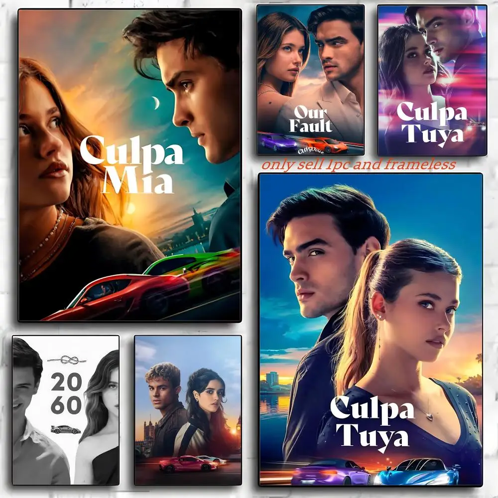 M-My Fault Culpa Mia Movie Film Poster Wall Picture Aesthetic Prints for Family Life Pet anime Birthdays Home art Decor Gifts
