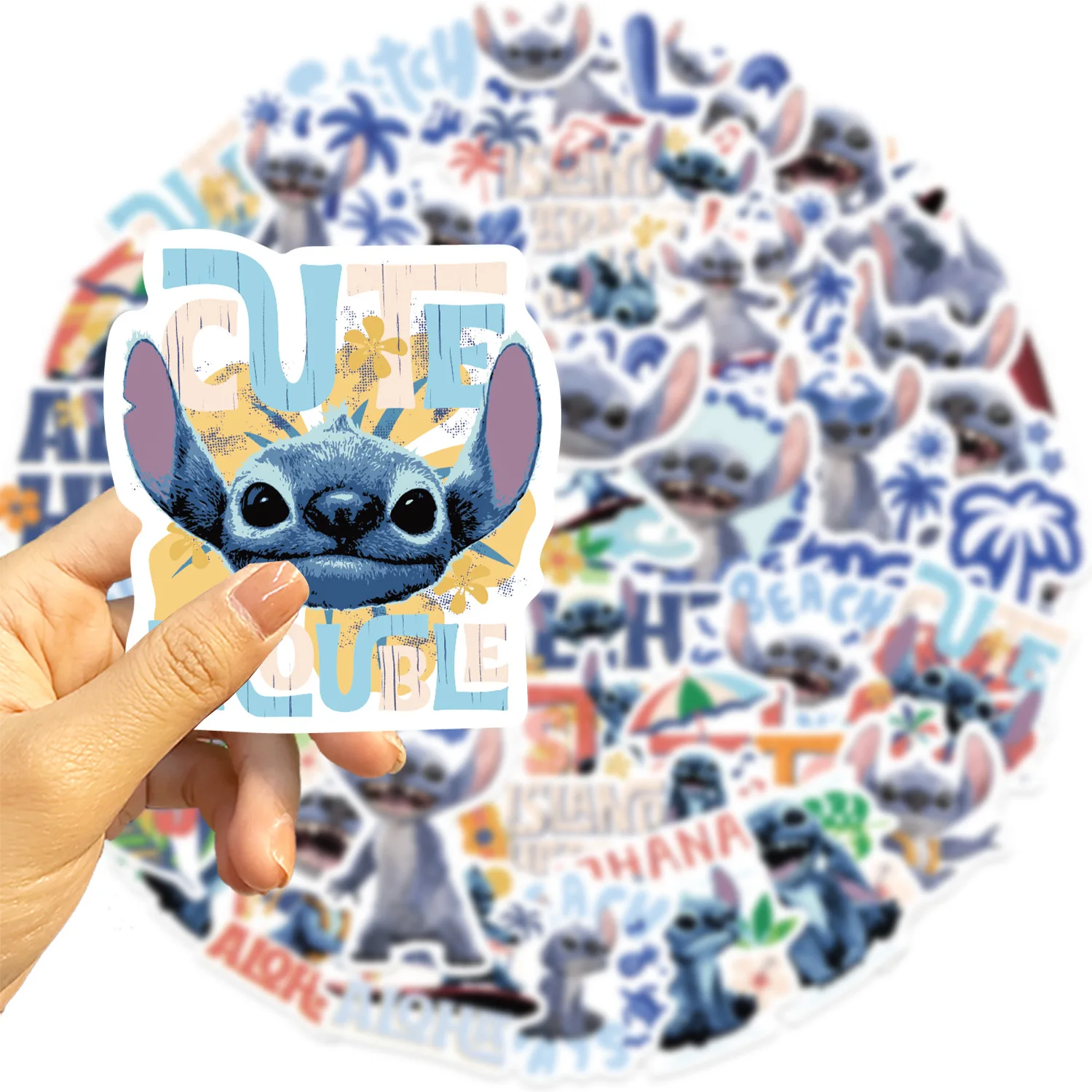 50 pezzi Anime Disney Stitch Lilo e Stitch adesivi The Avengers Skateboard Laptop Bagagli Cartoon adesivo impermeabile fai da te giocattolo per bambini