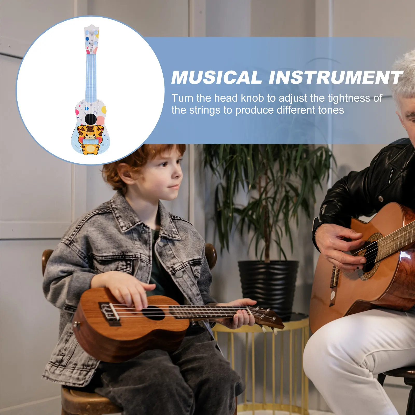 

Ukulele Guitar Toy for Children Musical Mini Beginner Kids Instruments Plaything Toddler