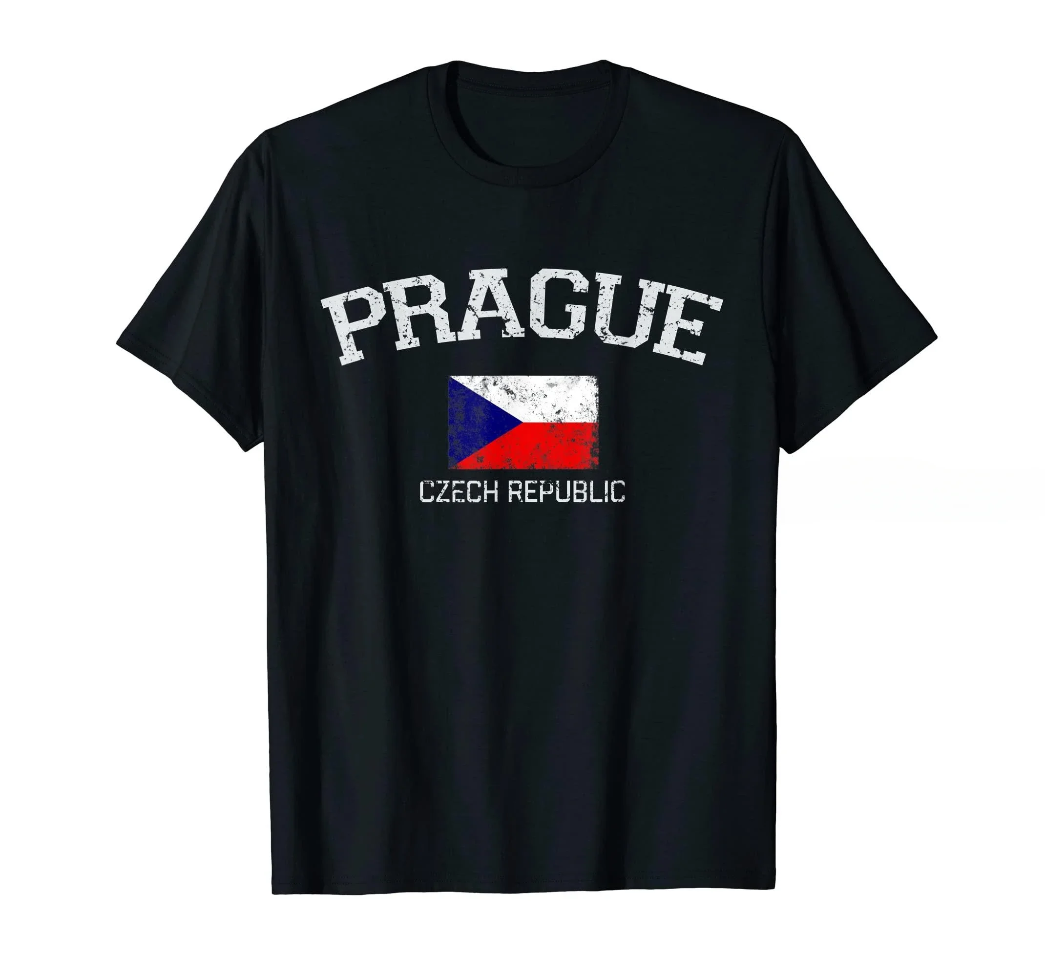 UNISEX T Shirts Size S-5XL 100% Cotton Vintage Prague Czech Republic Souvenir Gift T-Shirt MEN Short Sleeve 2024 Summer Outfits