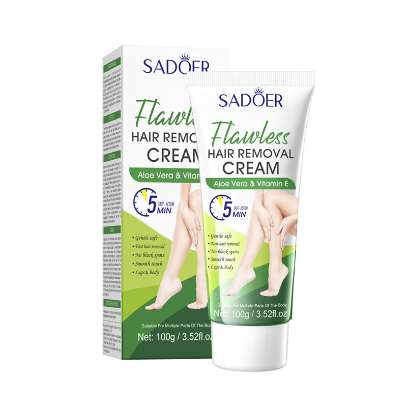 

SADOER Aloe VE Крем для гладкого и безупречного удаления волос, не стимулирует крем для удаления волос под мышками