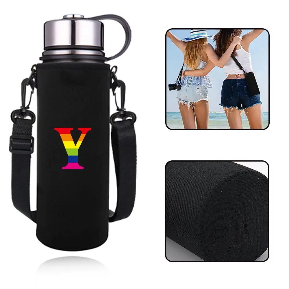 Water Bottle Cover Sleeve Shock‑Absorbing Protective Pouch for Outdoor Hiking Camping Travel Daily Sports Fitness Use
