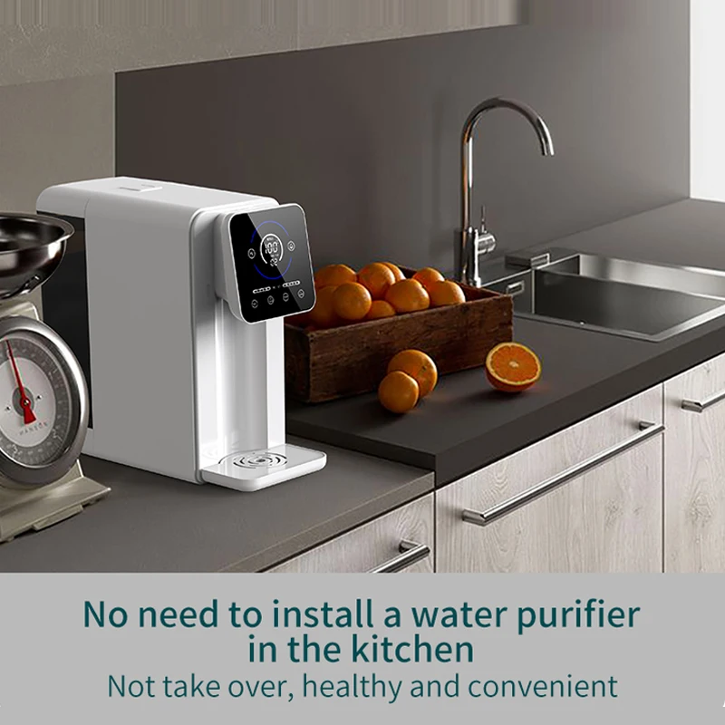-75G-K14 Countertop Reverse Osmosis Water Dispenser Electric Self-Cleaning Smart Faucet Hot Water 3-Stage Household