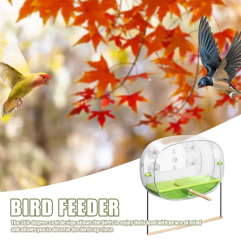 Clear Bird Feeders For Window Viewing Outside Suction Cups Bird House Clear For Bird Watching Effective Window Mount Bird Feeder