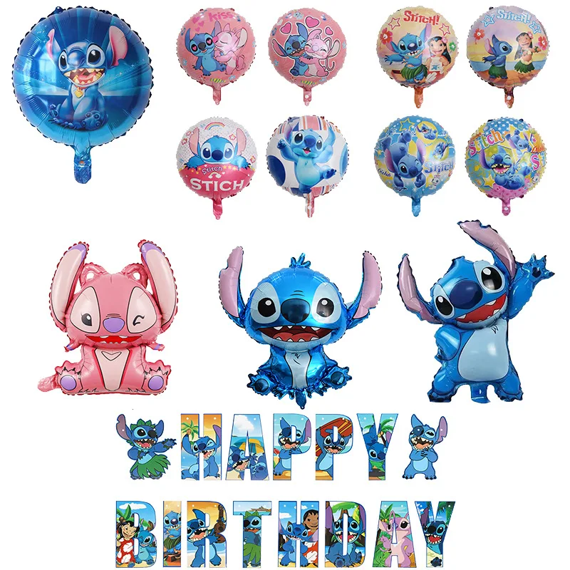 

Disney Stitch Aluminium Balloon Children's Birthday Party Decoration Props Stitch Figure Aluminium Balloons Supplies Toys Gifts