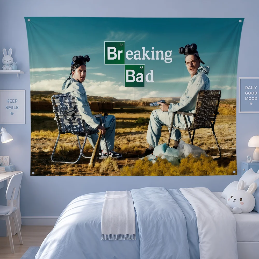 TV 브레이킹 배드 깃발 폴리에스터 배너 파티 클럽 캠 - Outdoor Camping Wallpaper 리뷰 및 가격