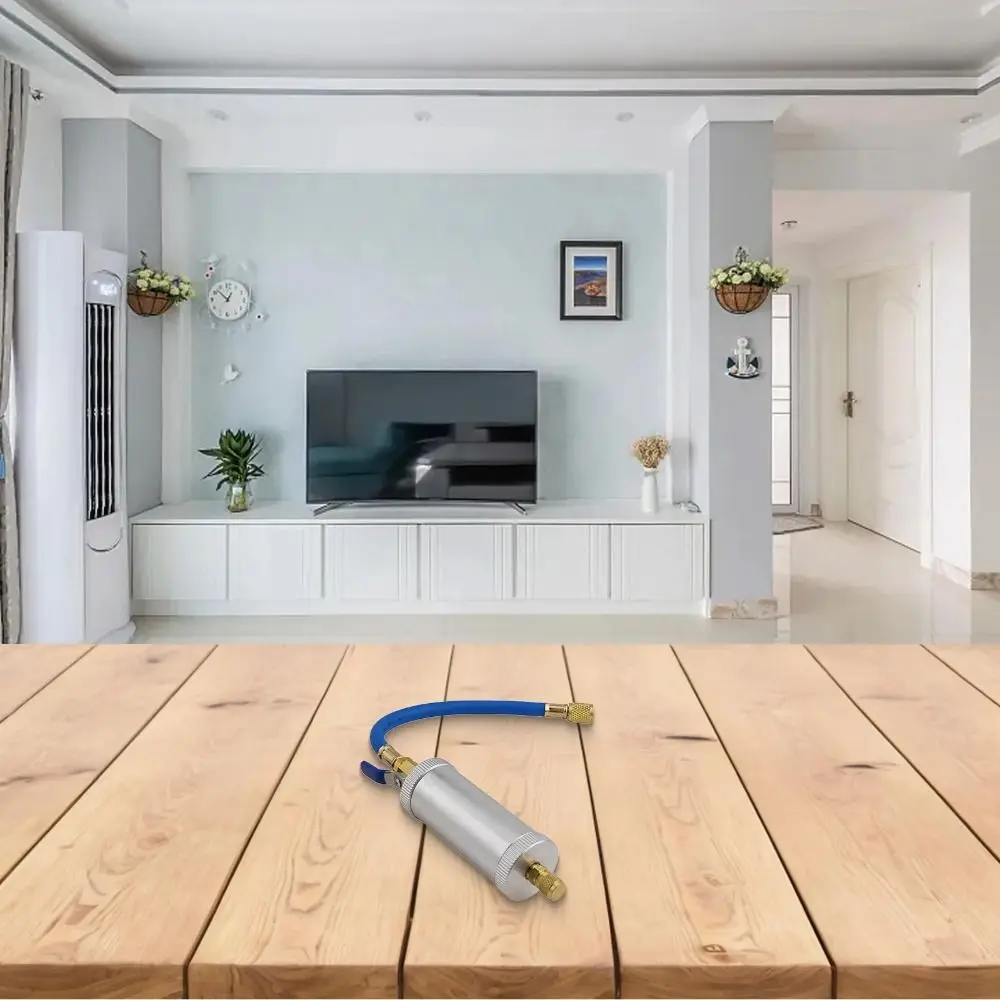 

2Oz Capacity R134A Liquid Fuel Injector Efficient Convenient Car Air Conditioner Refiller Sturdy Rational Design