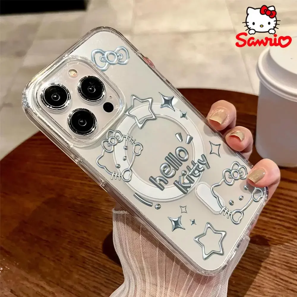 Hello Kitty Iphone 16 Promax Case Iphone 16/15/14/13/12/11/x/xs/xs Max Girl Phone Case Sanrio Hellokitty Cartoon Accessory