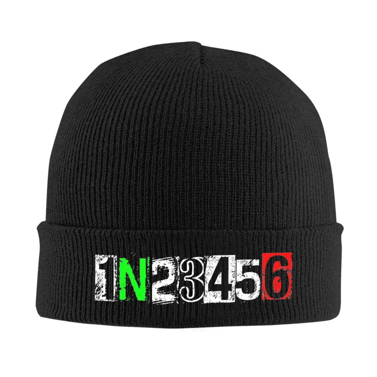 

1N23456 Motorcycle Knitted Caps Women's Men's Beanie Winter Hats Motorcycle 6 Speed Speed Maniac Warm Cap