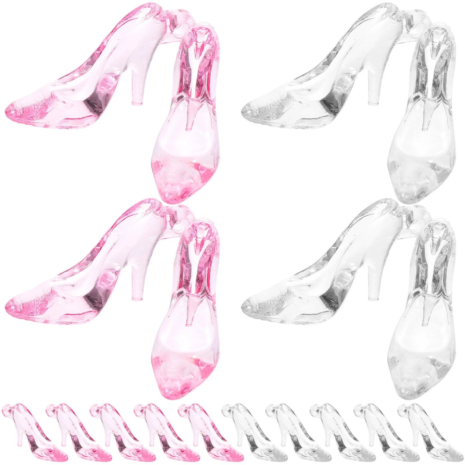 96 Pcs Acrylic High Heels Craft Making Charms Jewelry Handmade Photo Frame DIY Embellishment Necklace