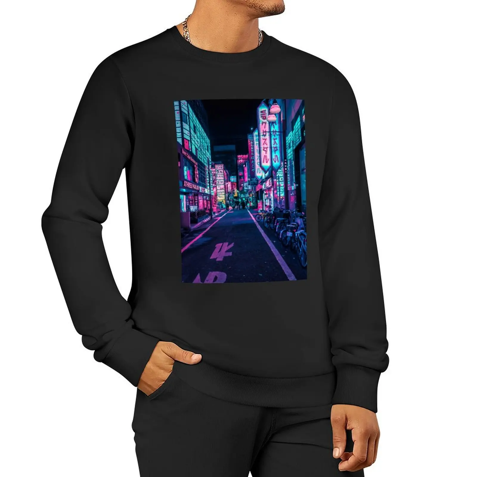 

Tokyo - A Neon Wonderland Sweatshirt men wear blouse sweatshirt