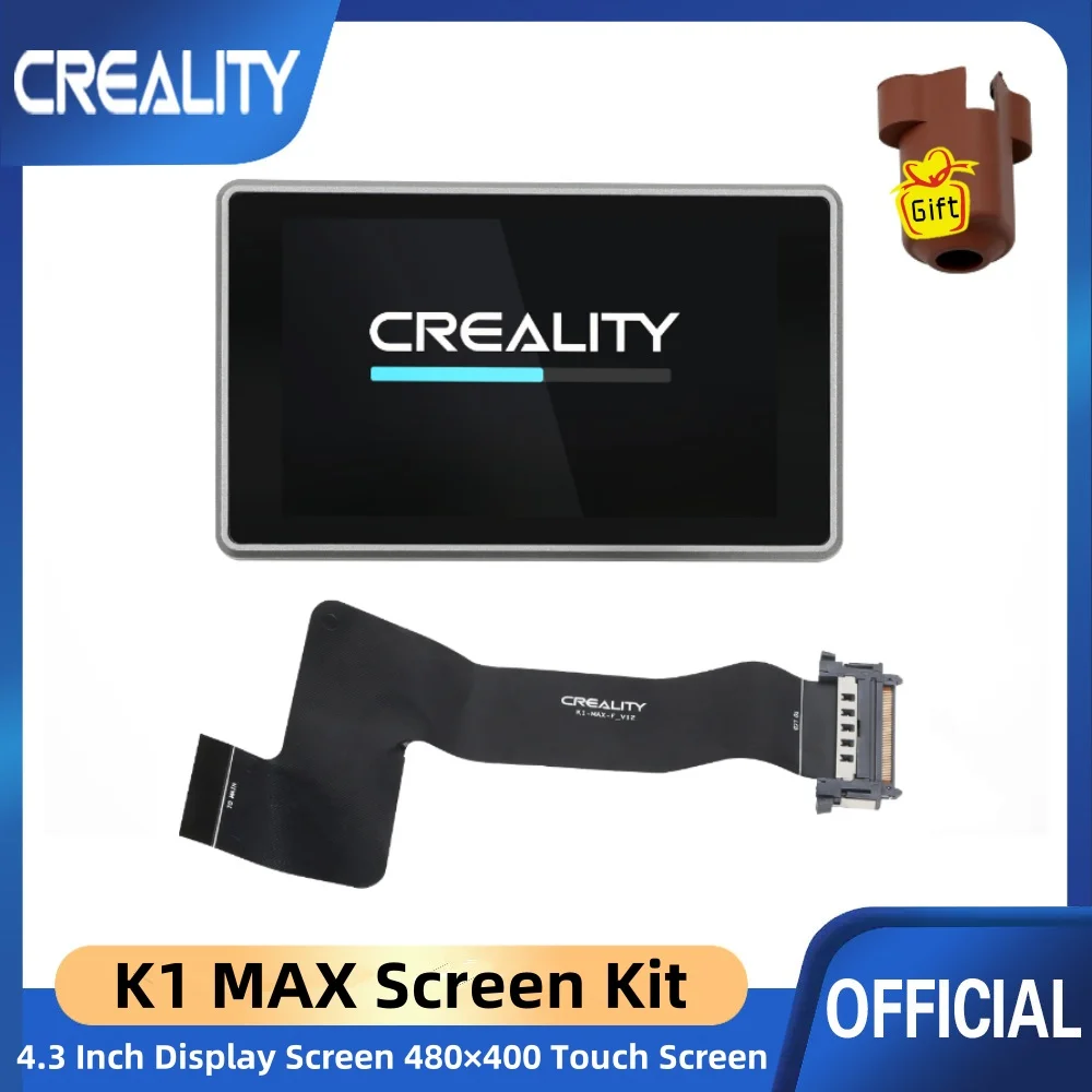 

Оригинальный комплект для 3D-принтера CREALITY K1 MAX, сенсорный экран 4,3 дюйма, полноцветный экран 480 × 400 для 3D-принтера K1 MAX