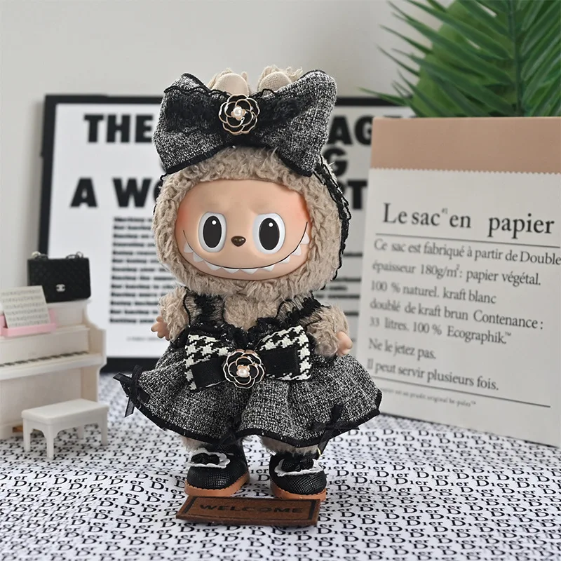 [Clothes only] one two, three generations labubu clothes 17cm pendant doll labu cloth doll clothes