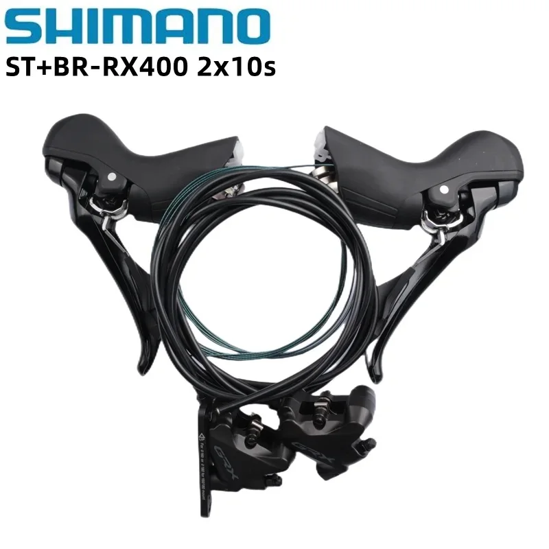 Shimano GRX RX400 Shifter Right Left 2x10s Speed ST-RX400+BR-RX400 Hydraulic Disc Brake Caliper RX400 Gravel Road Bike Shift