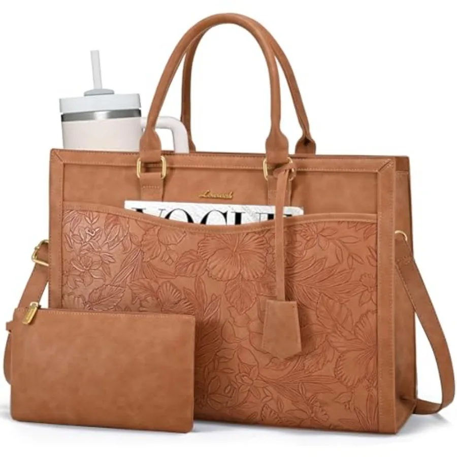 

LOVEVOOK Laptop Tote Bag for Women, Office Work Bag Briefcase fit for Laptop, Large Capacity Teacher Bag Handbag