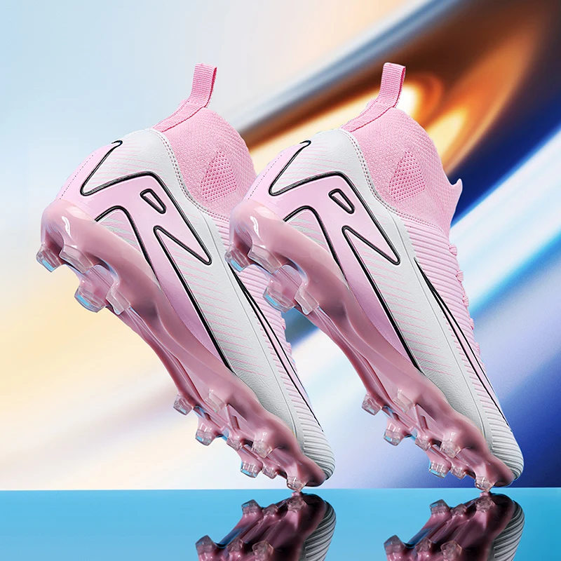 New Men Women Soccer Shoes Cleats Breathable Indoor Sports Non-Slip Training Sport Ultralight Football Boots Grass Comfortable