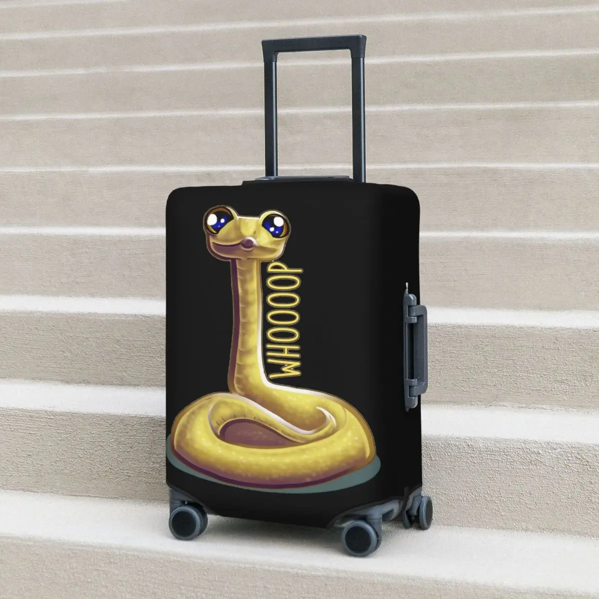 

Whooping Snake Suitcase Cover Protection Elastic Trip Luggage Protector Covers for 18-32 Inch