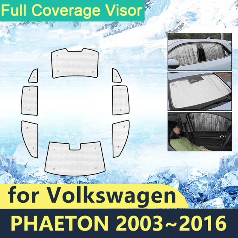 

Full Covers Sunshades For VW Volkswagen Phaeton 2003~2016 Car Windshields Accessories 2015 2014 2013 2012 2011 2010 2009 2008