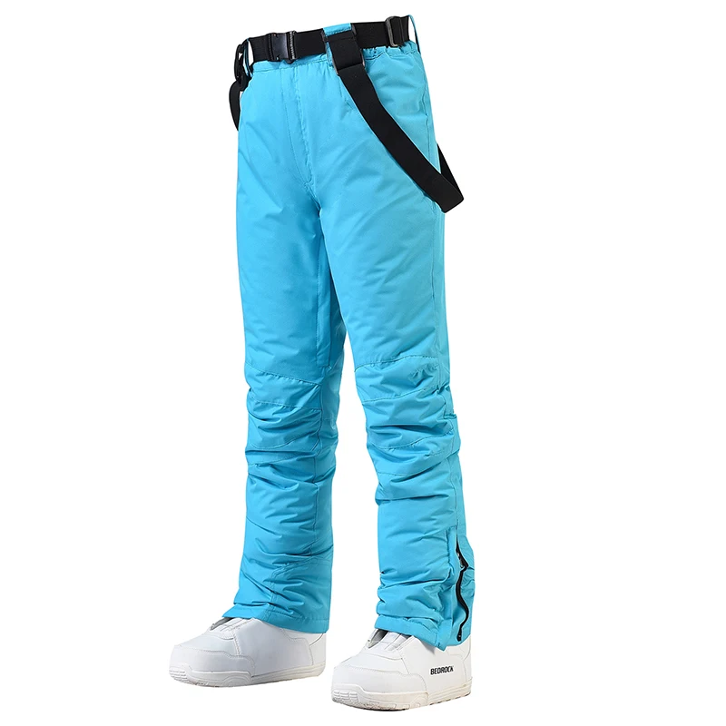 Pantalon de neige imperméable pour hommes et femmes, combinaison de ski coupe-vent, ceinture de sport en plein air, pantalon de snowboard, chaud