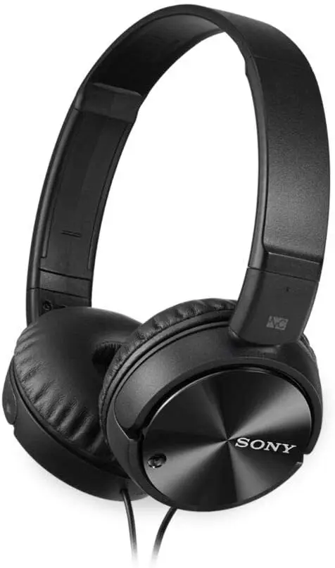 Sony ZX Series MDR-ZX110NC Basic Noise Cancelling On-the-Head Dynamic Headphones - Black