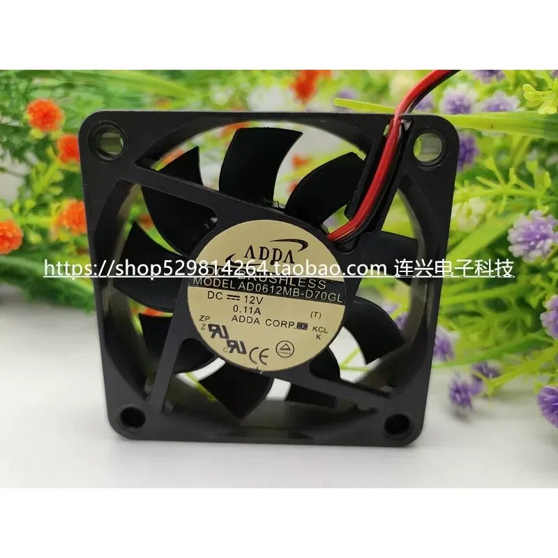 for ADDA AD0612MB-D70GL 6015 12V 0.11A 6cm Power Supply CPU Cooling Fan