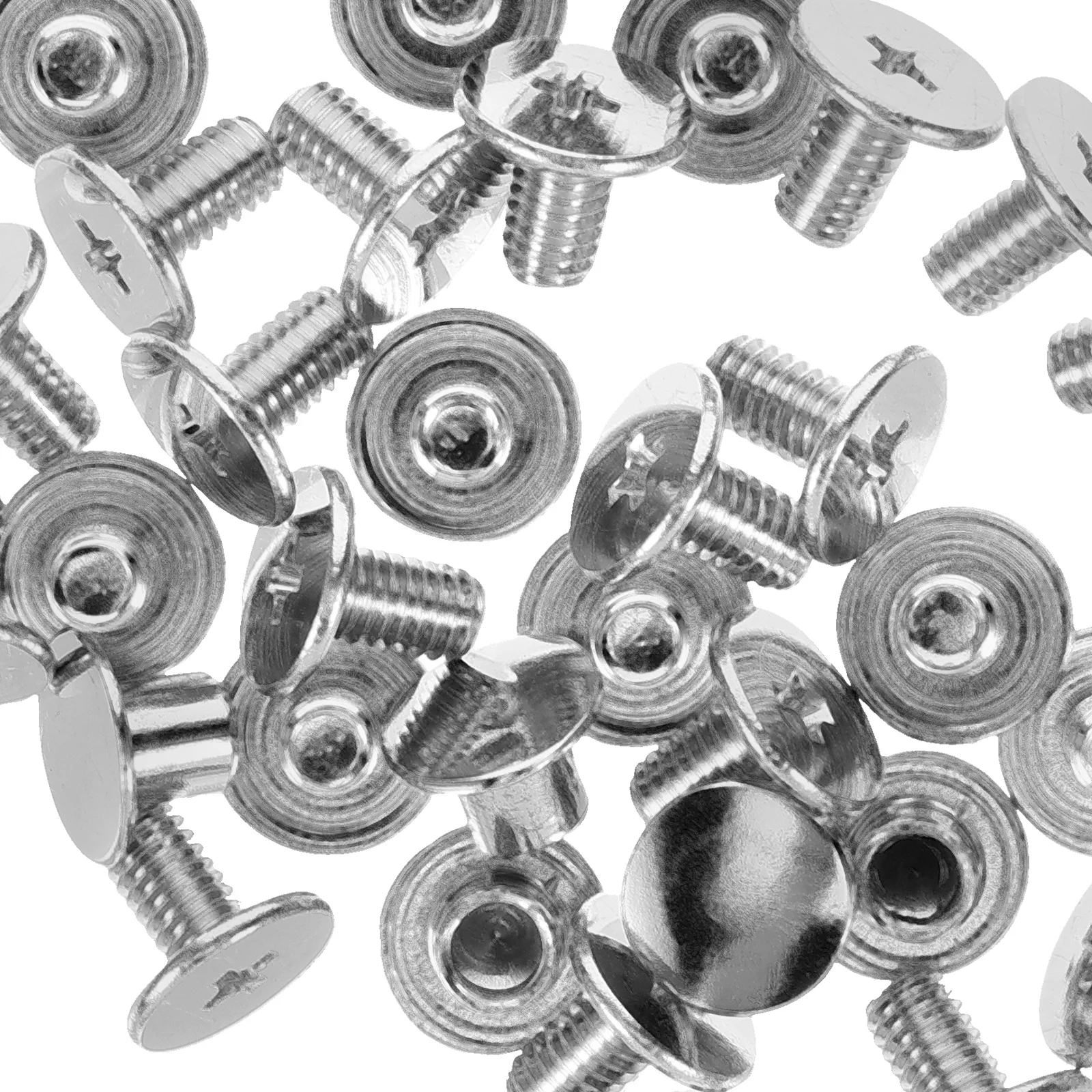 

50pcs Silver M4x7mm Album Screw Accessories Copper Rivets Bookbinding Supplies Metal Studs for Albums Accounting Photo Books