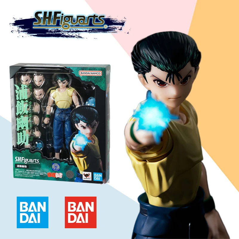 In Stock Bandai SHF S.H.Figurats Yu Yu Hakusho Yusuke Urameshi Anime full Action Figure Finished Model Kit Toy Gift for Kids