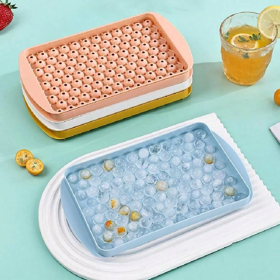 1PC Mini Ice Cube Tray Upgraded Ice Ball Maker Mold Tiny Crushed Ice Tray for Chilling Drinks Coffee Juice Tools Household Party