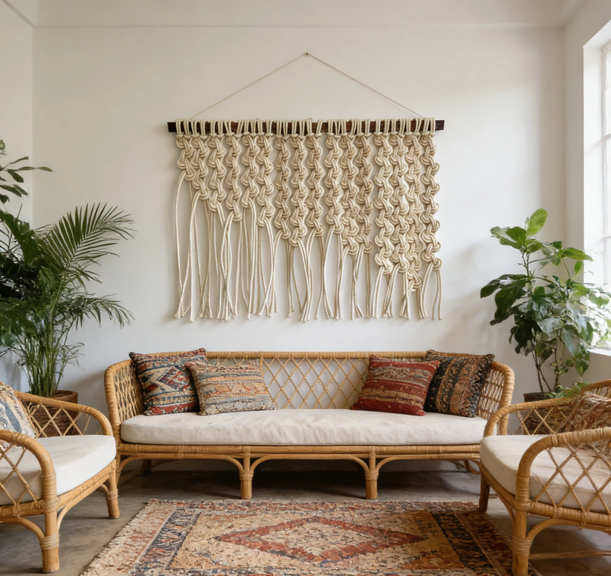 Boho Fringe Tapestry Macrame Wall Hanging Decor Art Home Decor for Bedroom