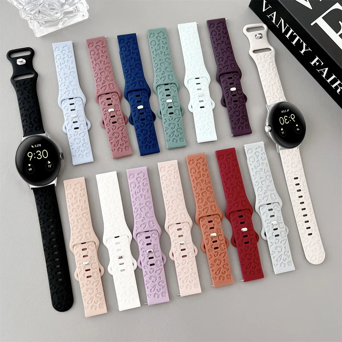 Engraved Silicone strap For Google Pixel 1 2 3 41mm Sport Wristband Bracelet Correa Accessories Belt for Pixel Watch 3 45mm Band