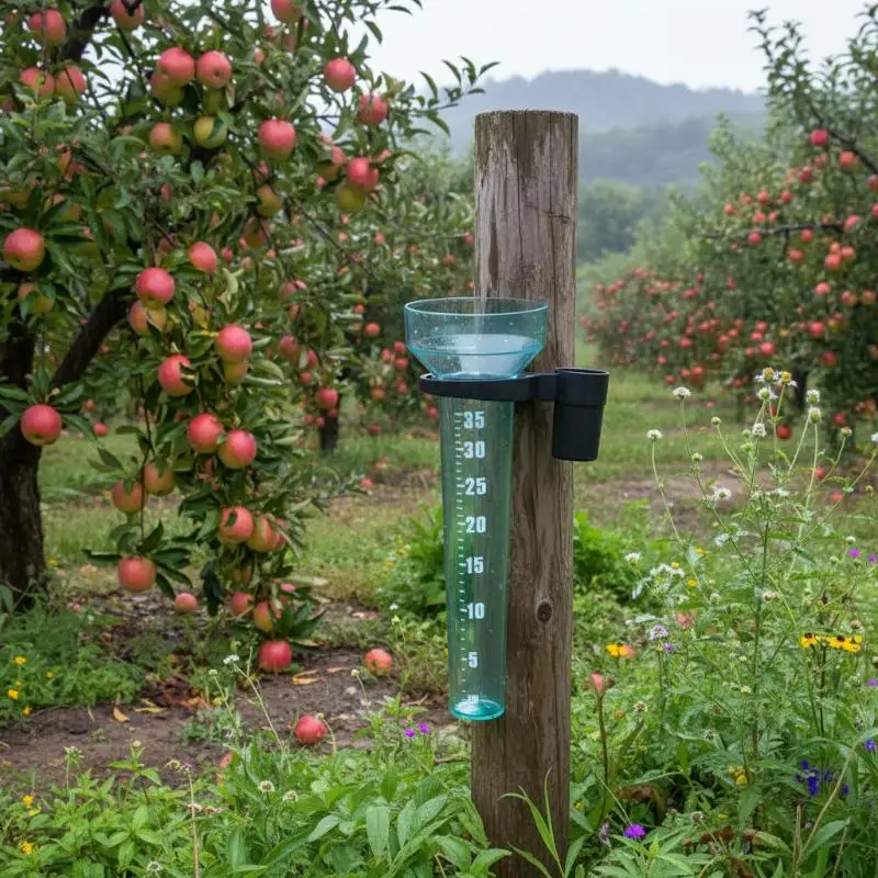 35mm Rain Gauge Rainwater Meter Water Rain Measurement Tool Outdoor Garden Ground Rainfall Guage