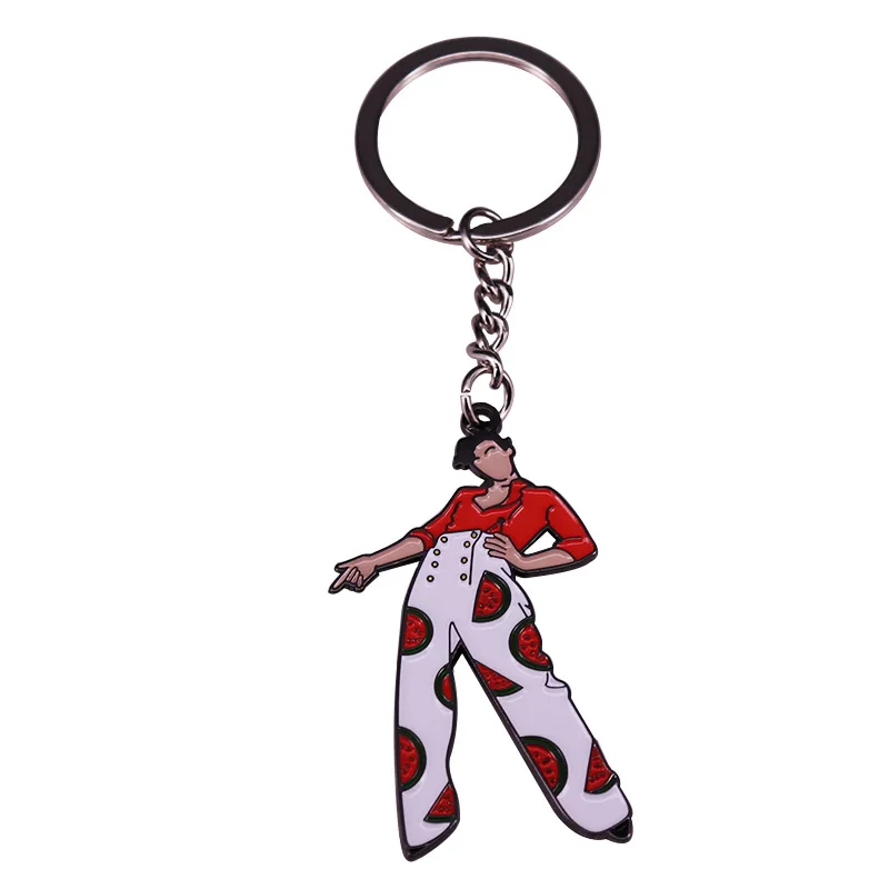 HS Styles 90s Classic Music Figure Enamel Keychains Men Women Fashion Jewellery Gifts Car Key Chains