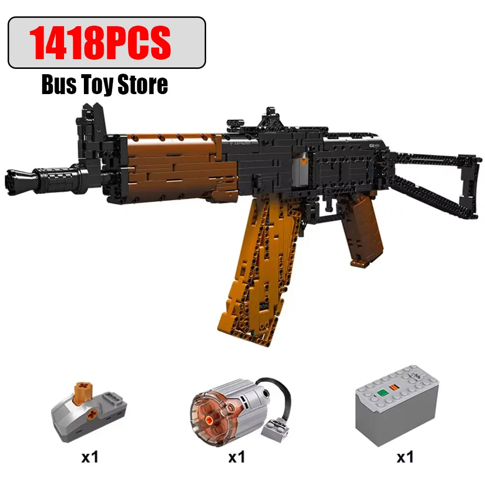 

Ww2 Военный пистолет Технический моторизованный пистолет AK-47 Строительные игрушки Mold King Строительные блоки Оружие Кирпичи Набор игрушек для мальчиков Подарки