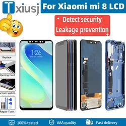 6.21'' Super AMOLED Display For Xiaomi Mi 8 M1803E1A Lcd Display Touch Screen Digitizer With Frame Replacement for Xiaomi 8 Mi8