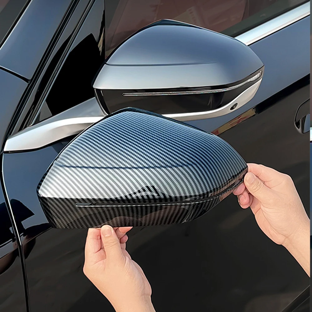 

For BMW 5 Series 2024 2025 Carbon Fiber Auto Rearview Mirror Cover Accessories Exterior Car Door Side Mirror Styling Trim 2pcs