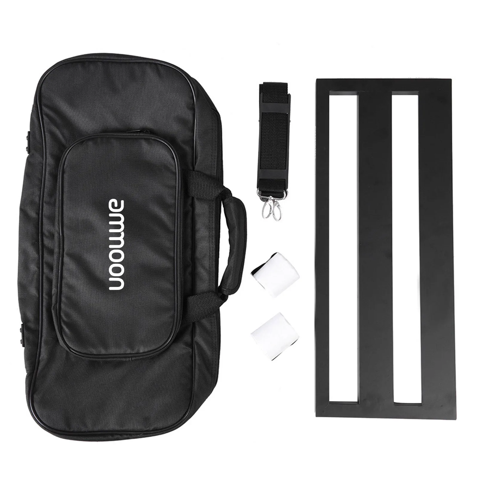 

Aluminum Alloy Pedal Board ammoon DB-2 Guitar Pedal Board Aluminum Alloy Pedalboard Set with Carrying Bag Tapes Strap Pedalboard