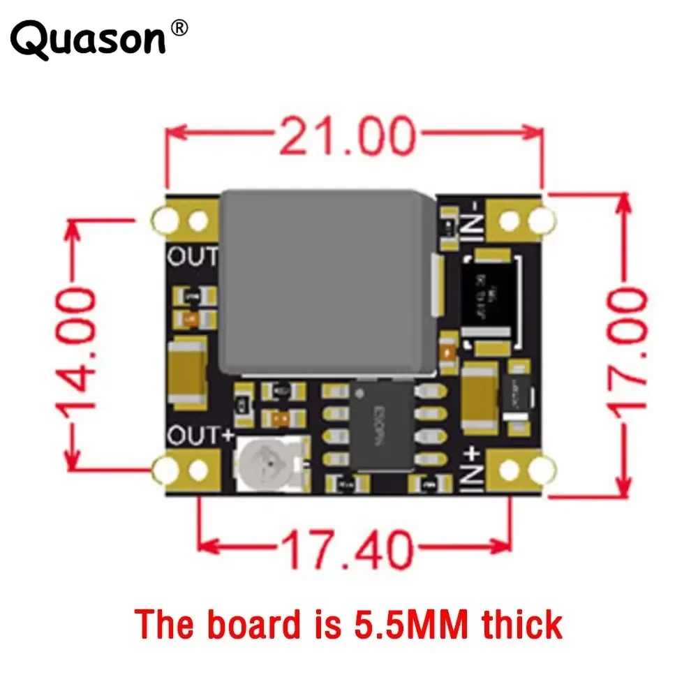 3A Mini DC-DC Buck Step Down Converter Board Module 6V-40V to 5V 9V 12V 24V DC DC Voltage Regulator PCB Board Power Buck Module