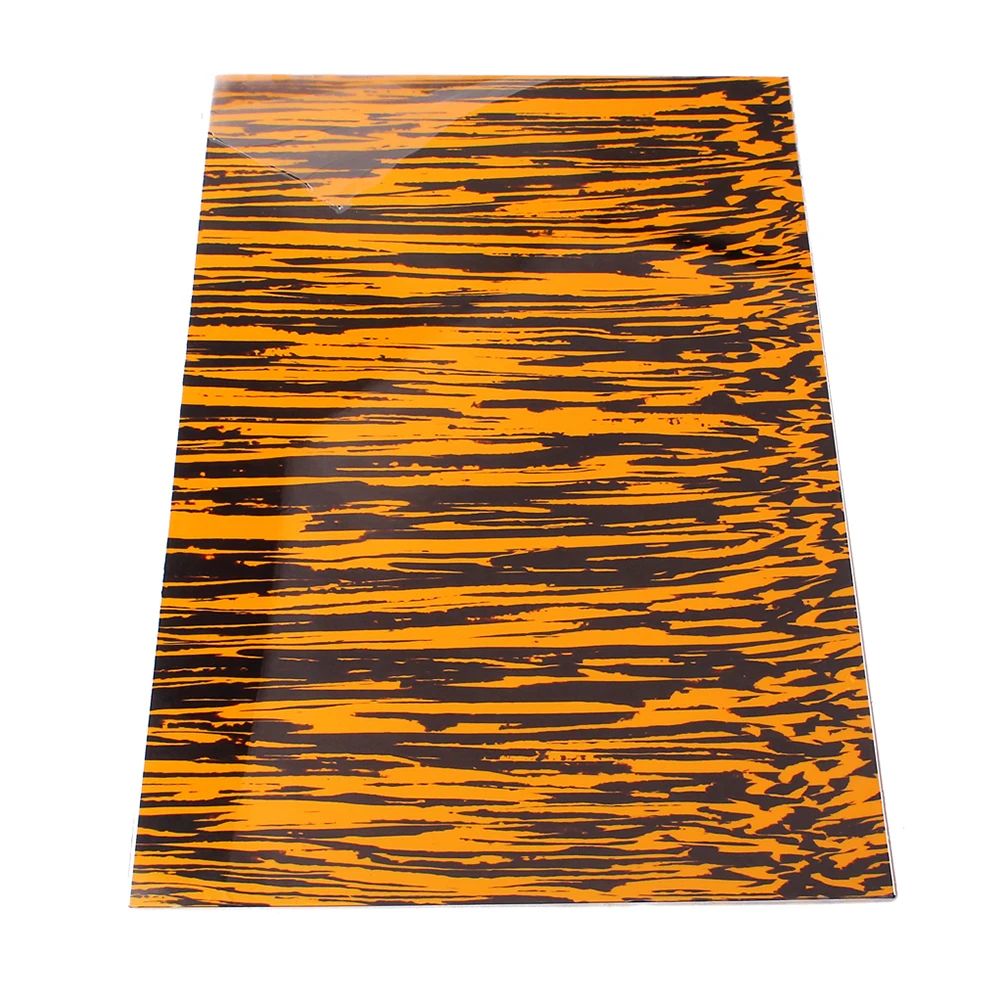 

Water Grained Material Plate Scratchplate Pickguard Blanks Yellow 2 Te PB Anti Scratch DIY Sheets Guitar Parts
