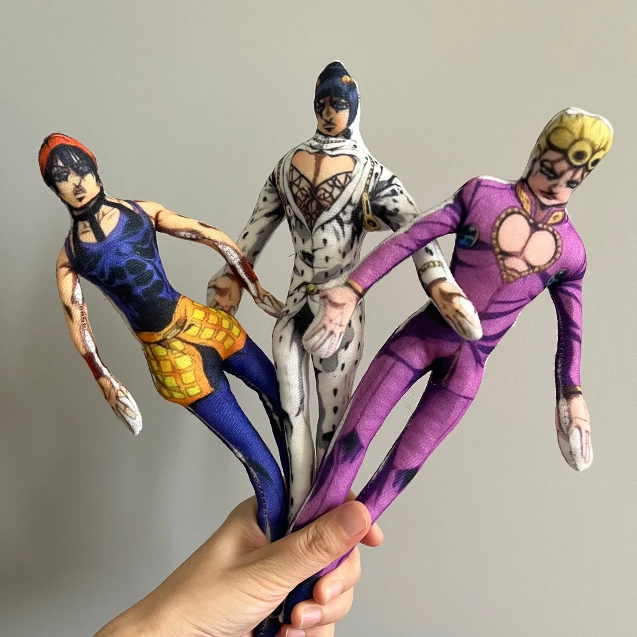Twistable Shape Jojos Adventure Anime Peripheral Abstract Model Narancia Ghirga Stuffed Cotton Dolls Action Figure Bruno Doll