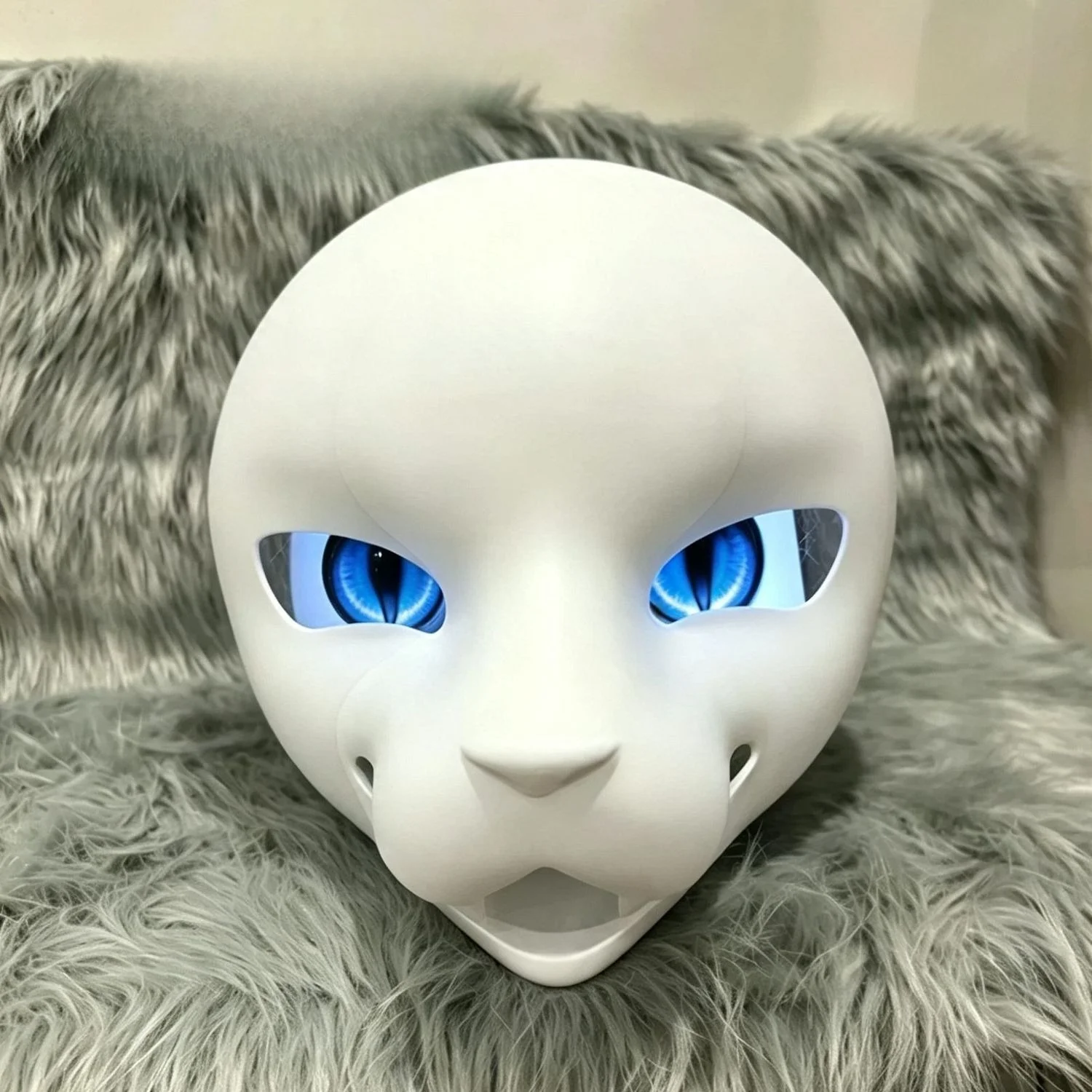 Fursuit American Style Wolf Beast Base Mask Suit Mid Long Snout PETG 3DPrinted Cute Handsome Fury Skull Cosplay Accessories Prop