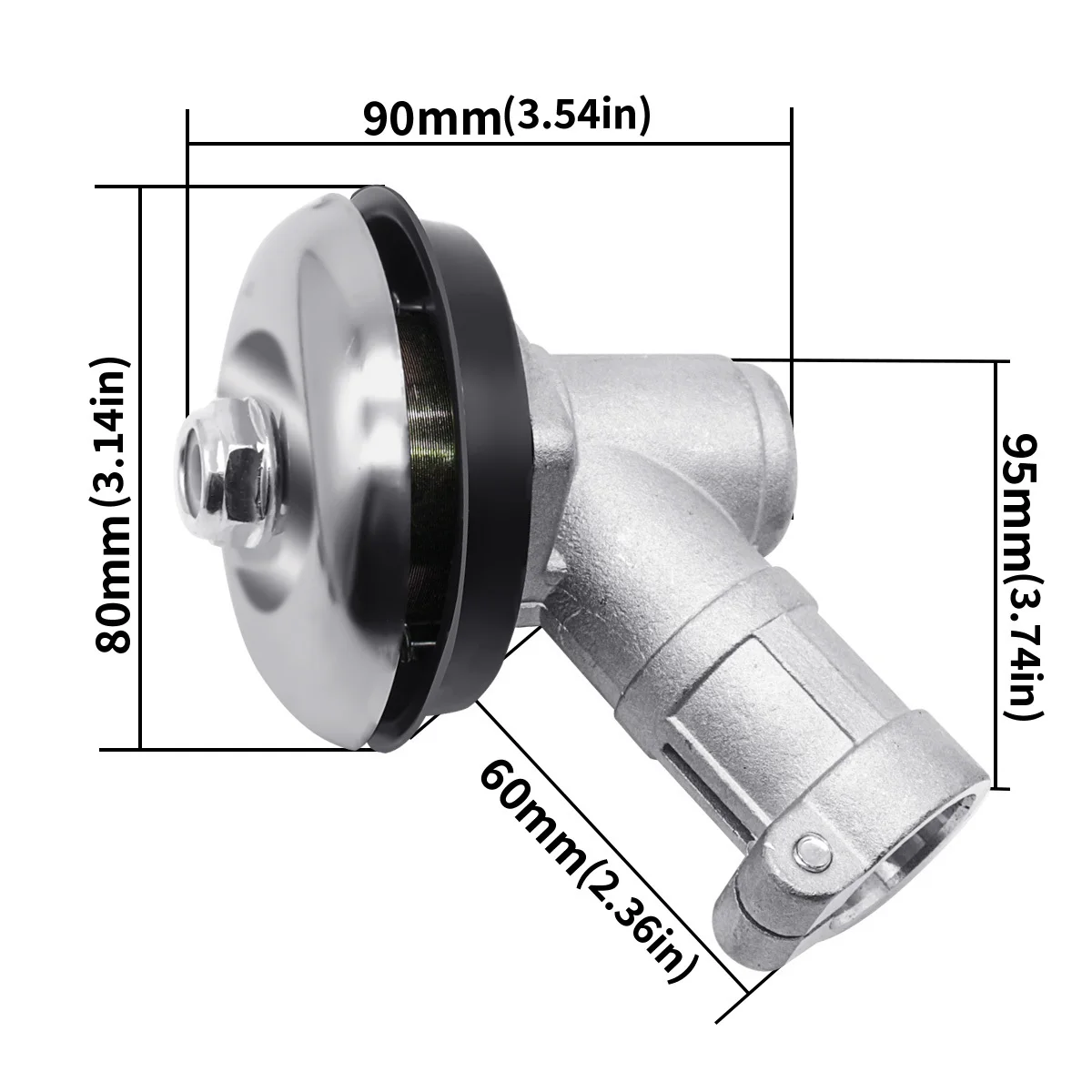 رأس تروس جزازة العشب، أداة تشذيب الفرشاة، أداة تشذيب سلسلة تروس تحل محل أجزاء جزازة العشب، قطر ملحق 26/28 مم (7/9 أسنان)